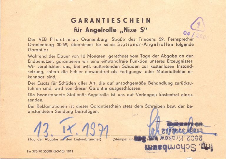 Rollenverpackung Nixe Master